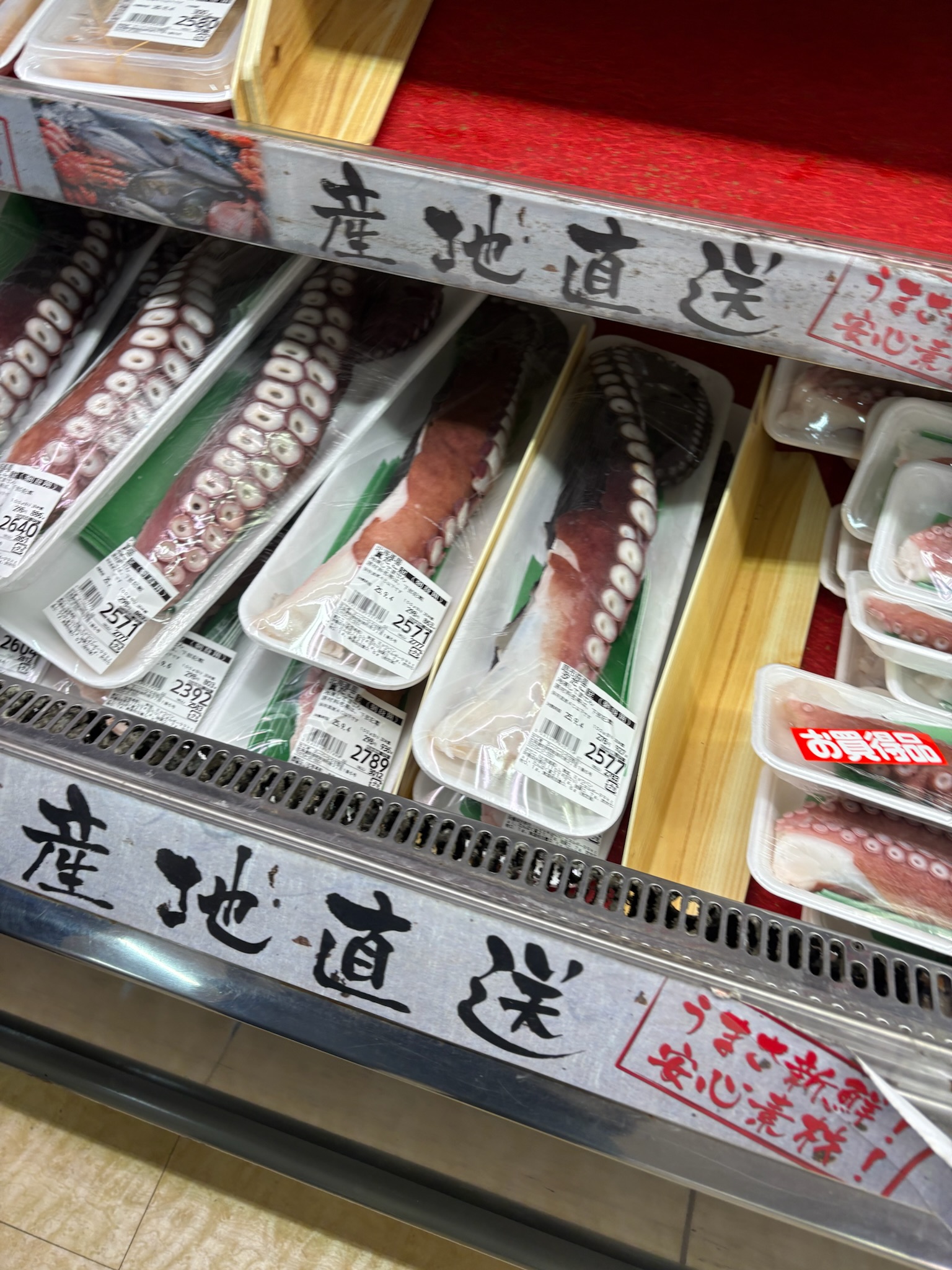 タコの足デカすぎ